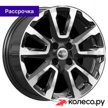 Литой диск КС1026 (ZV 16_Logan) 6.5x16/4*100 D60.1 ET45 Алмаз черный