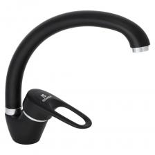 Смеситель для кухни Gota Rocio Granada с высоким изливом, крепление гайка, цвет чёрный d40 282452-GOTA