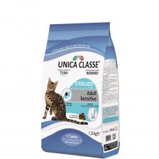 UNICA Classe Adult Sterilized Sensitive Сухой корм для стерилизованных кошек, с тунцом, 1,5 кг