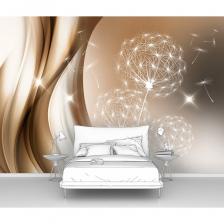 Фотообои абстракции цветы ООО Первое ателье "Абстрактные одуванчики с летящим пухом" 300x210 ШxВ pw94436-3 - это моющиеся флизелиновые обои. Преимущество наших фото обоев в приятной текстуре материала, слегка шероховатой, напоминающей кварцевый песок, она дорого выглядит в интерьере, но при этом не перетягивает на себя внимание от изображения. Обои виниловые горячего тиснения на флизелиновой основе, прочные, плотные — 210 гр/м2, поэтому не рвутся при поклейке. Напечатаны экологичными латексными красками без запаха, имеющими европейские сертификаты, на материале, предназначенном специально для выпуска интерьерных фотообоев. Фотостена с оригинальным авторским рисунком на кухню, в спальню, для гостиной, зала, коридора, комнаты, прихожей, в офис подойдет под различные стили и решения вашего интерьера. Фотообои легко клеить самому, важно, что клей наносится сразу на стену. Если в размере несколько полотен, то поклейка происходит стык в стык и швы после монтажа практически незаметны. Фотообои на стене устойчивы к выгоранию от солнечных лучей. Винил горячего тиснения делает обои износостойкими, устойчивыми к механическим повреждениям и способствует яркости и естественности в цветопередаче. Рисунок позволяет сделать интерьер уютным, стильным и с 3д эффектом. Фотообои это прекрасное и недорогое решение сделать интерьер Вашей комнаты уникальным!