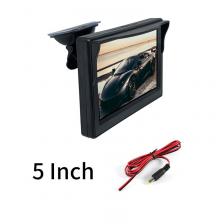 5-дюймовый автомобильный монитор TFT LCD HD цифровой экран 16:9 800*480, 2-сторонний видеовход, цветной для камеры заднего вида, DVD VCD
