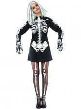 Люсида Карнавальный костюм скелета на Хэллоуин женский взрослый
