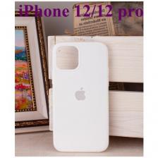 Чехол "ЭКОLАЙН", силикон, ABS-пластик, для iPhone 12 / iPhone 12Pro, противоударный, цвет белый