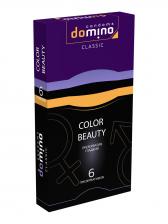 Презервативы Domino, classic, colour beauty, латекс, 18 см, 5,2 см, 6 шт.