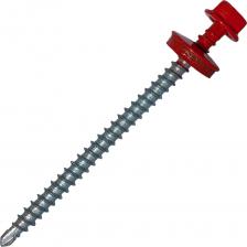 Самосверлящий винт Саморез кровельный по дереву HARDWEX ТМ HWX2-W-P5-4.8x70 мм, св.№1, RAL 3020, 100 шт. 5190000023293