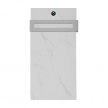 Полотенцесушитель электрический Wonzon & Woghand с греющей плитой Белый мрамор, Брашированный никель WW-A501-BR