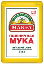 Мука Makfa Пшеничная высший сорт 1кг. Доставим до двери!
