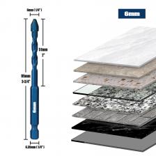 5/6/8/10/12 мм синяя плитка высокопрочная Эксцентриковая дрель точное сверление керамическое стекло древесина сверло электроинструмент аксессуары