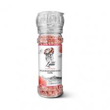 Lunn Соль каменная розовая; крупный; 120 г; ручная мельница