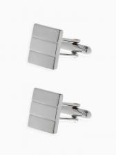 Запонки «Квадрат» объёмный, цвет серебро