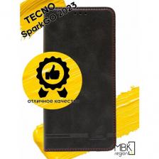 Чехол книжка для Tecno Spark GO 2023 / чехол на текно спарк гоу 2023 GQ.UTROBE черный