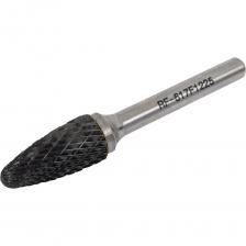 Коническая скругленная шарошка по металлу Шарошка коническая скругленная по металлу в пластиковом футляре 12 мм, хв-к 6 мм Rockforce RF-617F1225