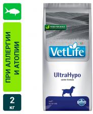 Сухой корм для собак Farmina Vet Life Dog UltraHypo диетический с рыбой для собак пищевой аллергией и/или пищевой непереносимостью 2кг