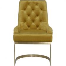 Стул велюр оливковый/матовое золото 65*61*93см Garda Decor арт.76AR-6210GOLD-OLV