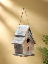 Подвесной декор «Скворечник», 15x18x28 см, дерево, бежевый