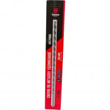 Сверло удлинённое HSS изготовлено из быстрорежущей стали Р6М5. Применяется для работы с конструкционными, легированными сталями и сплавами, мягкими металлами (латунь, бронза, медь), алюминием. Р6М5 – инструментальная быстрорежущая сталь, способна сохранять свои режущие свойства при температуре до 600 градусов. Сверло имеет высокую износостойкость и жаропрочность.