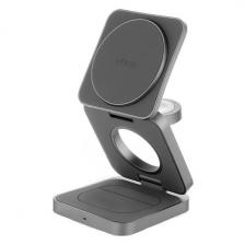 Беспроводное зарядное устройство uBear Balance 3 в 1 с поддержкой MagSafe (WL09SG31-ADM)