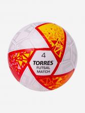 Мяч футзальный TORRES Futsal Match, размер 4, Белый