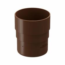 Муфта соединительная для водостока DOCKE PREMIUM, цвет каштан