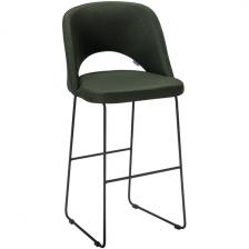 Стул Бар. Lars тёмно-зеленый/Линк R-Home арт.410220120h_Dark_Green_черн_БАР