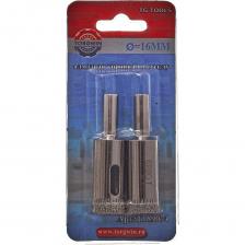 Коронка алмазная по керамике и стеклу TORGWIN применяется для эффективного сверления плитки, керамики, стекла. Коронка изготовлена из прочной углеродистой стали, выдерживающей значительные механические нагрузки, и покрыта коррозионностойким покрытием, защищающим коронку от ржавчины и продлевающим срок её службы. В качестве режущего материала используется слой синтетического алмаза, нанесенного на режущую кромку коронки. Сверление алмазной коронкой ОБЯЗАТЕЛЬНО производится в безударном режиме и с использованием водяного или другого влажного охлаждения! Внимание, изображение товара может отличаться от реального! Верные параметры указаны в технических характеристиках товара.