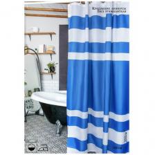 Штора голубая 180х200см для ванны PRIMANOVA