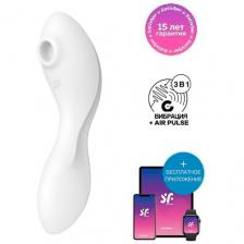 Двусторонний стимулятор с управлением через приложение Satisfyer Curvy Trinity 5+ blue