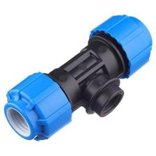 Тройник ПНД компрессионный с внутренней резьбой Политэк (Politek) ТПК-АКВА 1 1/2 х 40 мм (52411240)