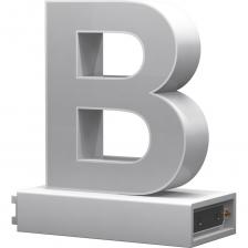Светодиодная буква В ABCMIX магнитное соединение, 100 мм -В-100-magnetic