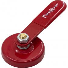 Клемма массы магнитная 200А, круглая, диаметр 55 мм, 16LBS/17 кг РемоКолор 73-0-208 изготовлена из ферритового сплава и стали. Рукоятка облита ПВХ. Устойчив к высокой температуре. Применяется для подсоединения нулевого провода к свариваемой детали. Магнитный заземляющий блок предназначен для всех типов сварочных аппаратов при соблюдении параметров тока. Отличается малыми габаритами, простой и быстрой установкой в любом пространственном положении. Максимальный сварочный ток 200А, диаметр магнита 55мм, сила магнита 17кг.