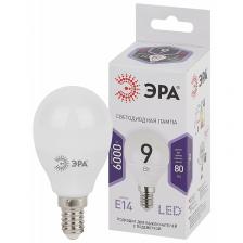 LED P45-9W-860-E14 Лампа светодиодная ЭРА STD LED P45-9W-860-E14 9Вт шар холодный дневной свет Е14, цена за 1 шт