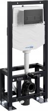 Система инсталляции для унитазов Wasserkraft Dill 61TLT.010.ME.MB03 с кнопкой смыва матовой черной