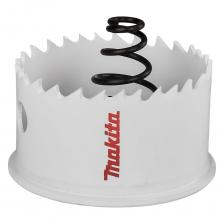 Биметаллическая коронка применяется в комплекте с дрелями. Используется совместно с адаптером и центрирующим сверлом для проделывания отверстий в листовом металле. Коронка оснащена нижнем ограничителем (фланцем/шляпкой), глубины сверления достигает 20 мм. В комплекте идет пружина, которая устраняет просверленный материал из коронки. Назначение - сталь, алюминий, цветные металлы, нержавеющая сталь.