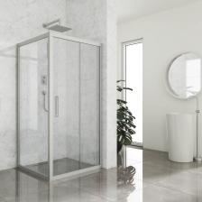 Душевое ограждение квадратное трехсегментное производства фабрики GuteWetter.Душевое ограждение очень качественное и экономичное решение для любой ванны. Регулируемый профиль обеспечивает быстрый монтаж и хорошую герметичность.Внимание! Душевое ограждение в бесцветном и матовом стекле является универсальным и может быть смонтировано как в левый, так и в правый угол, сторона открывания двери при этом не меняется.