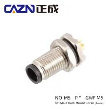 Водонепроницаемый разъём CAZN M5 3/4 контактов