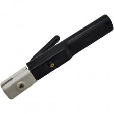 Электрододержатель 400 А для дуговой сварки Мощность, безопасность и комфорт в каждой детали! Описание: Электрододержатель Professional 500 А — это надежный инструмент для профессионалов, созданный для интенсивной дуговой сварки. Благодаря максимальному току в 500 А, он справляется с самыми сложными задачами в промышленности, строительстве и ремонте. Ключевые преимущества: Высокая нагрузка— рассчитан на ток до 500 А, что обеспечивает стабильную работу даже при длительных нагрузках. Безопасность— двойная изоляция и термостойкий корпус из композитных материалов защищают от перегрева и коротких замыканий. Эргономичный дизайн— удобная рукоятка снижает усталость рук и гарантирует уверенный хват даже в перчатках. Универсальность— совместим с электродами различных типов и диаметров. Быстрый зажимной механизм позволяет менять электроды за секунды. Долговечность— усиленные медные контакты и износостойкие материалы обеспечивают длительный срок службы в жестких условиях. Где пригодится: Промышленные цеха и строительные площадки. Ремонт металлоконструкций, сельхозтехники, автомобилей. Профессиональные мастерские и домашнее использование (при наличии опыта). Технические детали: Напряжение: до 120 В. Вес: 0,8 кг (компактный и мобильный). Сертификация: соответствует стандартам безопасности ISO, ГОСТ.