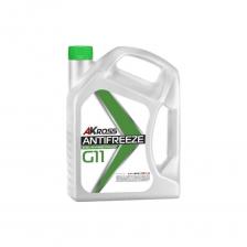 AKross Euro G11 – готовая к применению охлаждающая жидкость гибридного типа. Произведена на основе моноэтиленгликоля высшего качества и импортных ингибиторов коррозии. Обеспечивает надежную и долговременную защиту от коррозии, пенообразования, набухания резины. Антифриз Akross Euro G11 используется для системы охлаждения легковых, грузовых автомобилей и других транспортных средств со средними и тяжелыми условиями эксплуатации. Рекомендуемый срок службы составляет до 120 000 км или до трех лет, в зависимости от того, что наступит раньше.