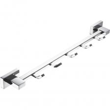 Настенная планка с крючками - отличное решение для рационального использования пространства на кухне и в ванной комнате. Хромированное покрытие делает металл гладким и сияющим, а также обеспечивает антикоррозионную защиту поверхности. Данная модель держателя с 5 крючками предназначена для кухонной утвари, полотенец и прочих гигиенических принадлежностей. Такой аксессуар обеспечит порядок и правильное хранение средств в ванной комнате, и на кухне. Планка с крючками это способ сэкономить место, приспособления для тех, кто любит, чтобы все было на виду, аксессуары, создающие атмосферу. Крючки помогут организовать пространство в доме, обеспечат удобство хранения домашних мелочей. Просто устанавливается, крепление в комплекте. 