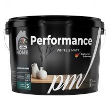 краска в/д DUFA Home Performance matt база1 для стен и потолков 9л белая, арт. МП00-009630