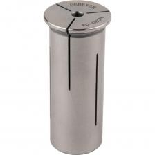 DB-S-HPCC2004 Цанга для гидропластового патрона HPC 20 мм ?4 мм, серия Standard, со сквозным отверстием для СОЖ, негерметичная. Диаметр цанги D 20 мм, посадочный диаметр для инструмента d 4 мм. Цанга расширяет возможности гидрозажимной оправки. Цанга-втулка для надежной фиксации инструмента с цилиндрическим хвостовиком в гидропластовом патроне фрезерного станка. В комплексе с оправкой обеспечивают максимальное усилие зажима, жесткость и точность позиционирования инструмента – сверл, фрез и т.д. Посадочный диаметр:4 Диаметр, D:20 Длина, L:53,5 Диаметр, d:4 Вес, кг 0.108