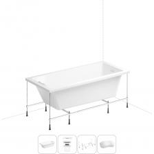 ПРОДУМАННЫЙ ДИЗАЙН ДЛЯ МАКСИМАЛЬНОГО КОМФОРТА Встраиваемая ванна представлена размерным рядом 15080, 16580 и 180*85 см. Глубокая чаша с эргономичным уклоном спинки и интегрированным переливом обеспечивают удобное погружение в купель и максимальное расслабление при принятии ванны. Модель предусматривает как пристенную установку на регулируемые опоры, так и встраиваемый монтаж в нишу или подиум. Основа ванн из экструдированного акрила — ровный 4 мм полимерный лист, полученный в результате высокотемпературной прессовки гранул ПММА методом экструзии. Оптимальная плотность материала и отсутствие микропор гарантируют гигиеничность ванны и легкий уход. Повышенная стойкость поверхности к истиранию, выцветанию и желтизне сохранит эстетичный внешний вид изделия. Акриловые ванны Wellsee отличаются упрощенной и надежной системой монтажа. Все опоры выполнены из стали с повышенной стойкостью к коррозии и повреждениям, имеют диапазон регулировки по высоте для установки на разных поверхностях.