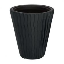 Кашпо для цветов Prosperplast Sandy 37+18л, антрацит Артикул: DBSP400-S433