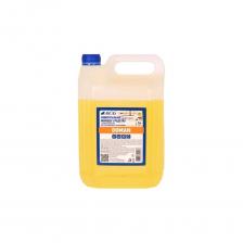 Нейтральное жидкое универсальное моющее средство с высоким пенообразованием для ежедневного ухода за всеми влагостойкими поверхностями, в том числе деликатными. Подходит для мытья пола, стен, мебели и других поверхностей. Средство так же можно использовать для ручного мытья посуды и столовых приборов. Рекомендовано для применения в лечебных, оздоровительных, детских (школьных и дошкольных) учреждениях, гипермаркетах, бизнес-центрах, отелях, бассейнах. Гипоаллергенно. Эффективно моет керамическую плитку, натуральный и искусственный камень, ПВХ, линолеум, стеклянно-зеркальные поверхности, пластиковые, деревянные, металлические покрытия, а также сантехническое оборудование. Средство применяется для ручной уборки. Не оставляет разводов. Способ применения: Мойка производится ручным способом в концентрации 10-25 мл средства на 1 литр воды в зависимости от степени загрязнения. При ручной мойке посуды необходимо нанести на губку 3-5 мл средства, вспенить и натереть поверхность пенным составом, затем тщательно смыть водой.