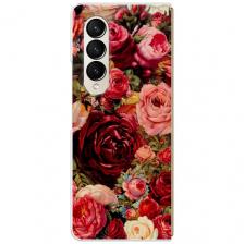 Чехол на Samsung Galaxy Z Fold 4 / Самсунг Галакси Зет Фолд 4 с принтом Розы винтажные