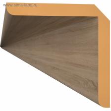 Уголок универсальный для МДФ панелей, 2700x24x24 мм, цвет дуб сонома