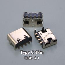 USB Type C 4-контактный разъем SMT для дизайна печатной платы