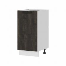 Кухонный модуль, напольный, без столешницы, Стендмебель, Пасаденна, ШН400, Белый / Угольный камень
