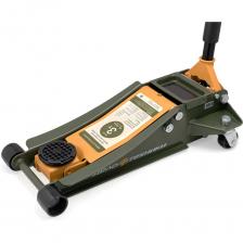 Подкатной гидравлический домкрат предназначен для подъёма автомобиля на требуемую высоту. Благодаря мобильности, удобству эксплуатации и надёжности, подкатные домкраты успешно применяются для проведения слесарно-монтажных работ при ремонте и обслуживании автомобиля. Устойчивость, достигаемая за счёт широкой базы подкатного домкрата, обеспечивает надёжный подъём. Усиленная конструкция Для профессионального использования Низкий подхват Рабочий диапазон 85—470 мм Двухплунжерный насос быстрого подъёма В механизм подъёма установлена тавотница для смазки узла Предохранительный клапан защиты от перегрузки Клапан плавного спуска Морозостойкое масло (-40° С) Рукоятка с мягким покрытием для защиты авто от повреждений Разборная рукоятка Резиновая накладка на опорную площадку Магнитная тарелка для крепежа