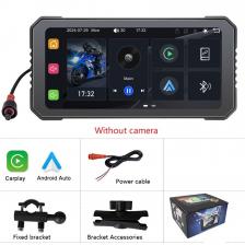 6,25 дюймовый экран для мотоцикла с поддержкой CarPlay и Android Auto IP65 Водонепроницаемый 1000nit внешний портативный экран для мотоцикла