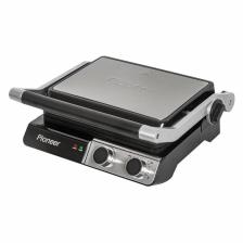 Гриль электрический Pioneer GR1040E, 1800 Вт, серебристый/черный